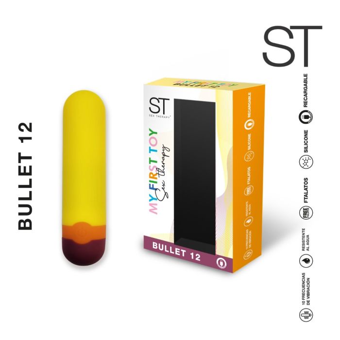 Estimulador Bala Recargable - Bullet12 - Amarillo