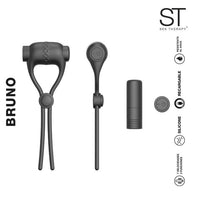 Anillo vibrador recargable ajustable - Bruno - ST Toys