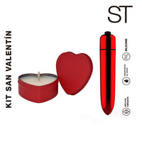 Kit San Valentin - Vibro + Candle - ST Toys