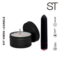 Kit Vibro + Candle Negro - ST Toys