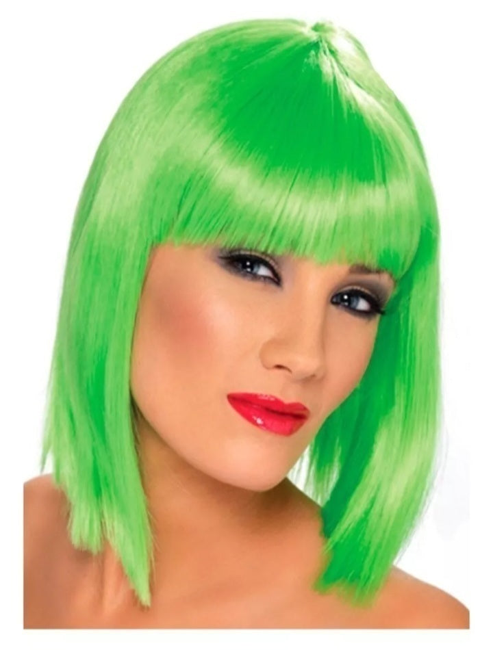 Peluca carré verde