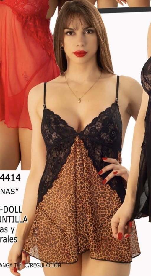 Baby doll animal print - talle unico