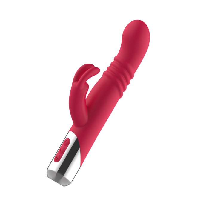 Vibrador Doble estimulador - Thrusting And Rotating Rabbit Vibrator - ST Toys - Buttman Sexshop en Tucuman