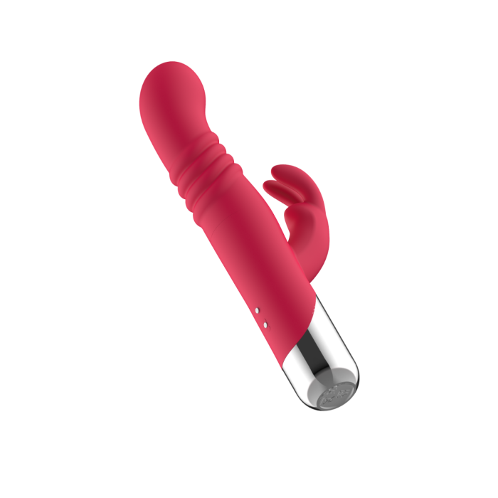 Vibrador Doble estimulador - Thrusting And Rotating Rabbit Vibrator - ST Toys - Buttman Sexshop en Tucuman