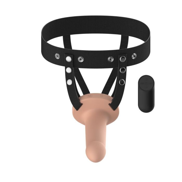 Vibrador con arnes - Vibrating Hollow Strap - ST Toys - Buttman Sexshop en Tucuman