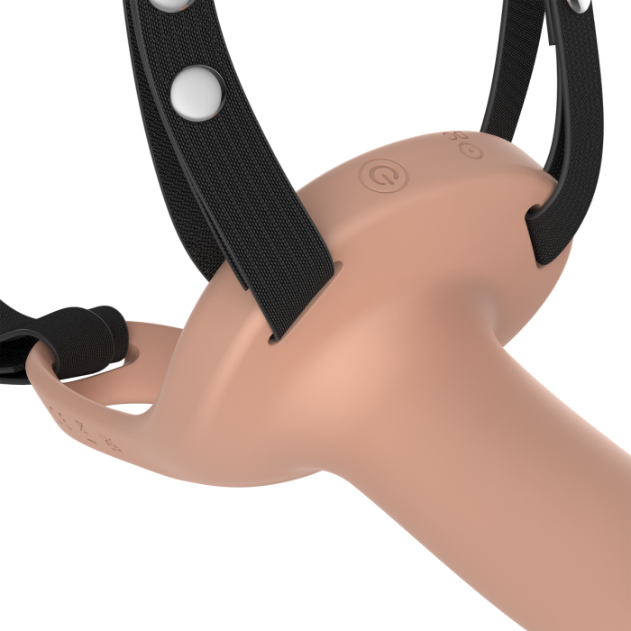 Vibrador con arnes - Vibrating Hollow Strap - ST Toys - Buttman Sexshop en Tucuman