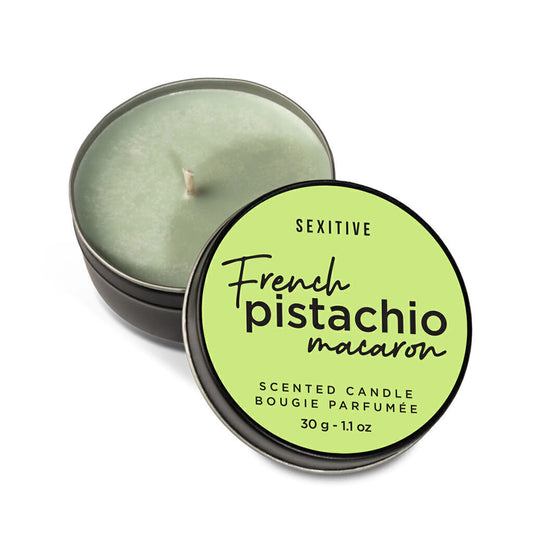 Vela para masajes - Massage Candle French Pistachio Macaron - 30 gr - Buttman Sexshop en Tucuman