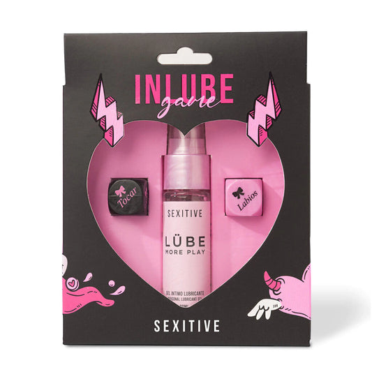 Juego de dados + lubricante - Sexitive - Find Your Pleasure - Buttman Sexshop en Tucuman