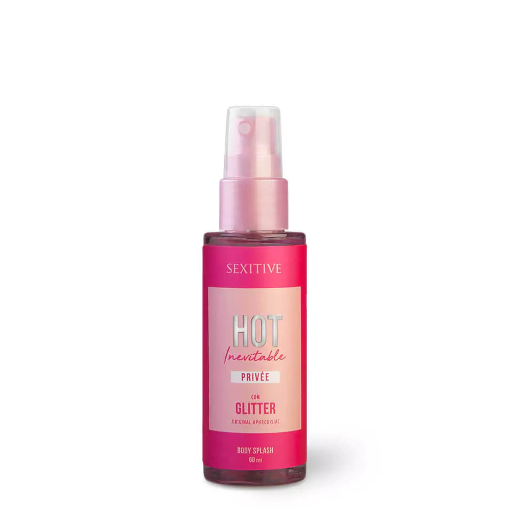 Body Splash Hot Inevitable Privée con glitter - 60ml