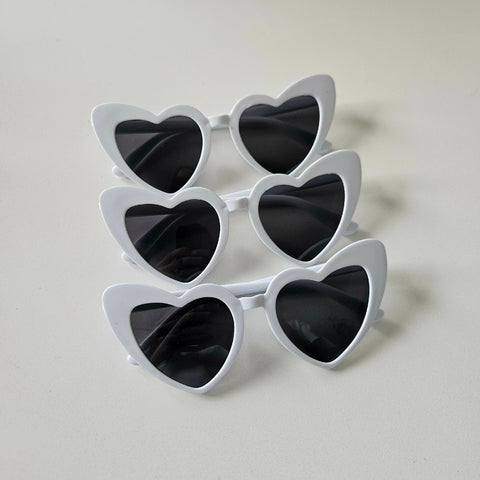 Anteojo Retro - Corazon Blanco