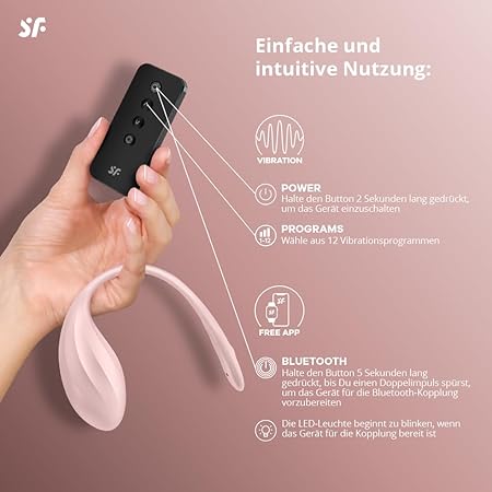 Huevito estimulador con app - RIBBED PETAL