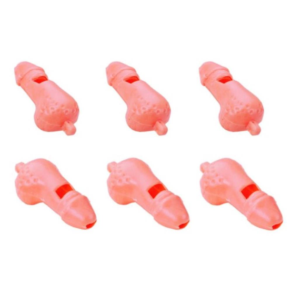 Silbatos pene por 6 unidades