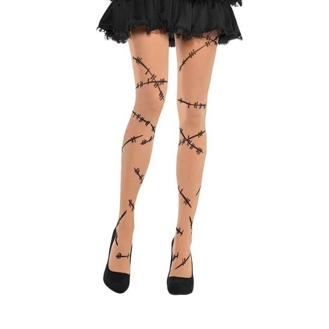 Panty medias cicatriz negra - Talle Unico