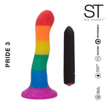 Consolador vibrador multicolor - Pride 3- ST Toys