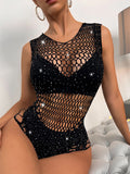 Body de red con brillos de strass - Ensueños