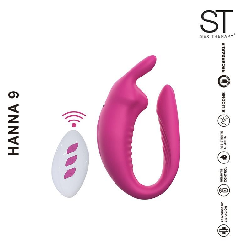 Estimulador Tipo We Vibe conejito a control remoto - Hanna 9 - ST Toys