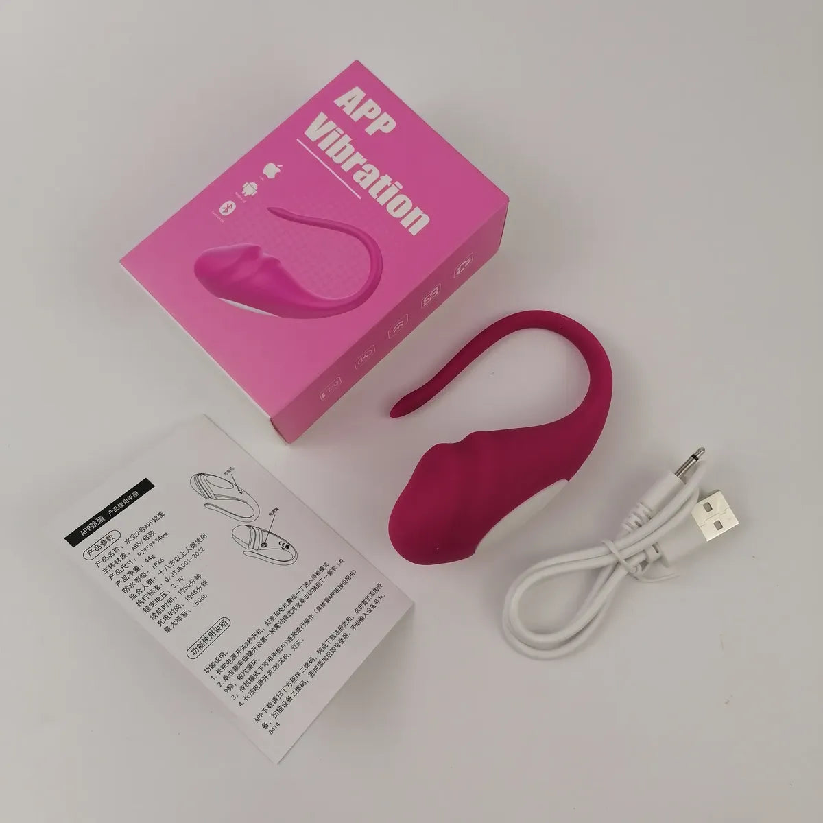 Huevito estimulador vibrador recargable con App