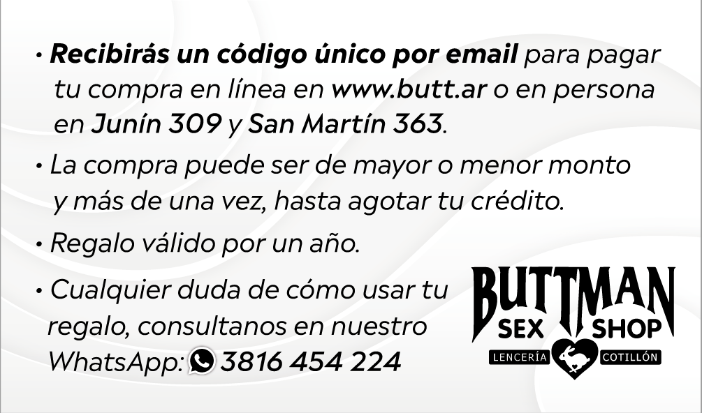 Tarjeta de Regalo $ 20000