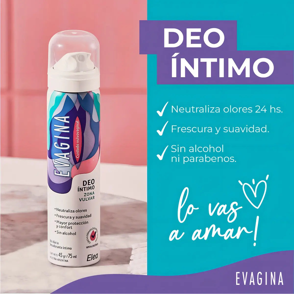 Desodorante Vulvar - Evagina Deo íntimo 75ml