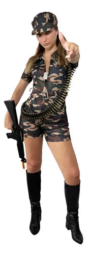 Disfraz Mujer Militar Adulto - Talle S