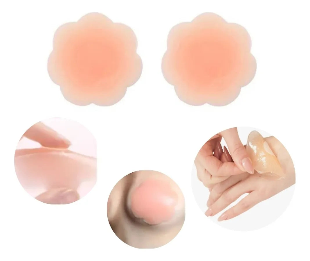 Pezoneras Tapa Pezon De Silicona Nipple Silicone Pad Flores - Buttman Sexshop en Tucuman