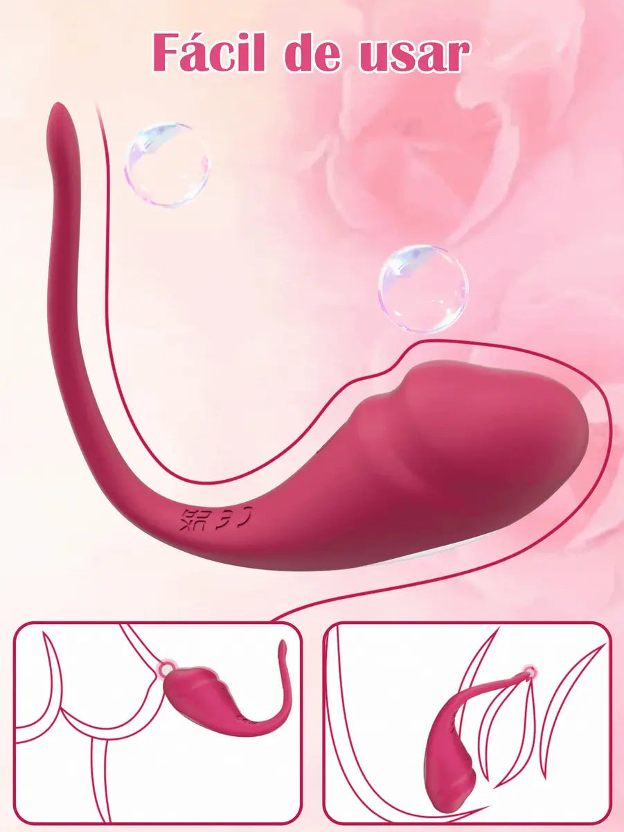 Huevito estimulador vibrador recargable con App