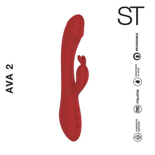 Consolador vibrador doble estimulación- AVA 2 - ST Toys - Buttman Sexshop en Tucuman