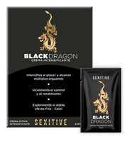 Sobres con lubricante intensificante  - BLACK DRAGON - 10ml
