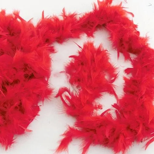 Boa de plumas - Roja - 1,8mts