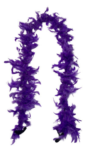 Boa de plumas - Violeta - 1,8mts
