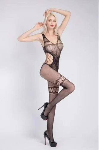 Catsuit de red elastizado