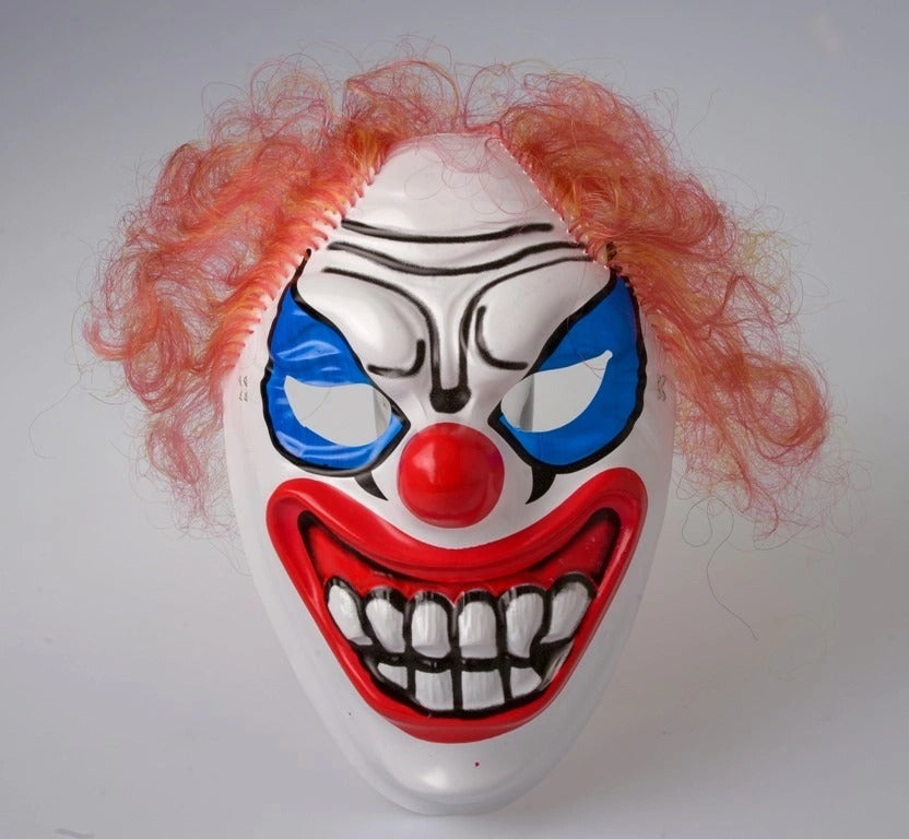 Mascaras con cabello payaso de terror