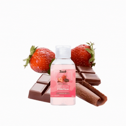 Aceite para Masajes Saborizado Chocolate y Frutilla 30ml - Buttman Sexshop en Tucuman