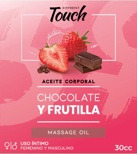 Aceite para Masajes Saborizado Chocolate y Frutilla 30ml - Buttman Sexshop en Tucuman