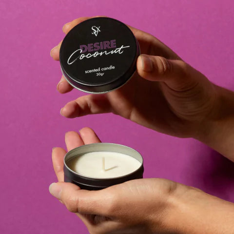 Vela para masaje Desire Coconut 30grs - Sexitive