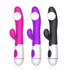 Consolador vibrador doble estimulacion - Recargable - Consultar colores