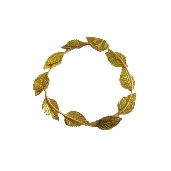 Corona de laureles dorados