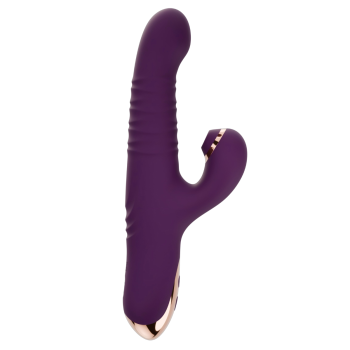 Vibrador doble estimulacion con succion y up and dwon