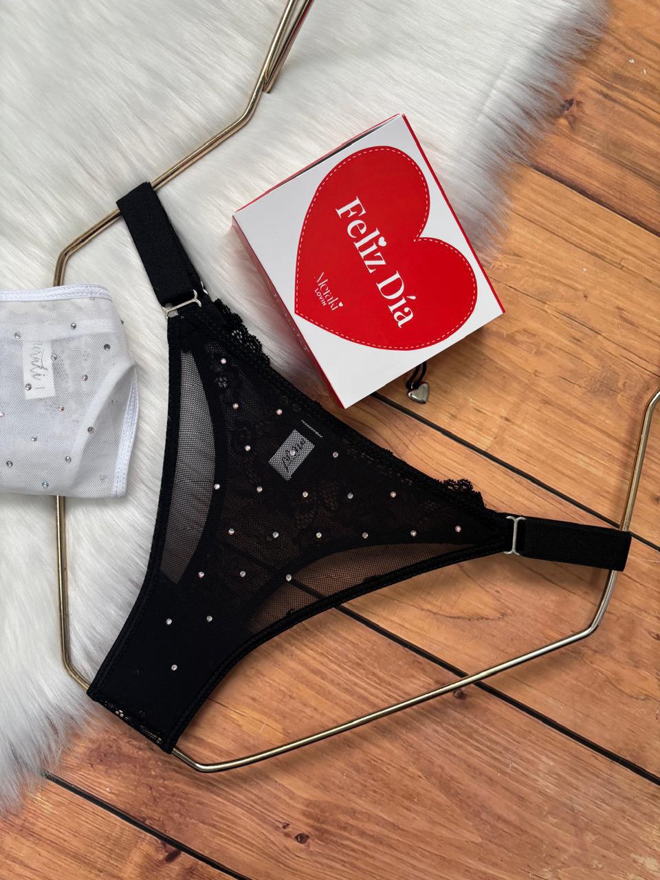 Colaless regulables de tul con strass - MERAKI