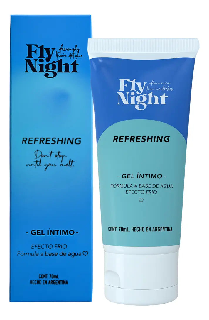 Lubricante intimo efecto frio - Fly Night 70ml - Buttman Sexshop en Tucuman