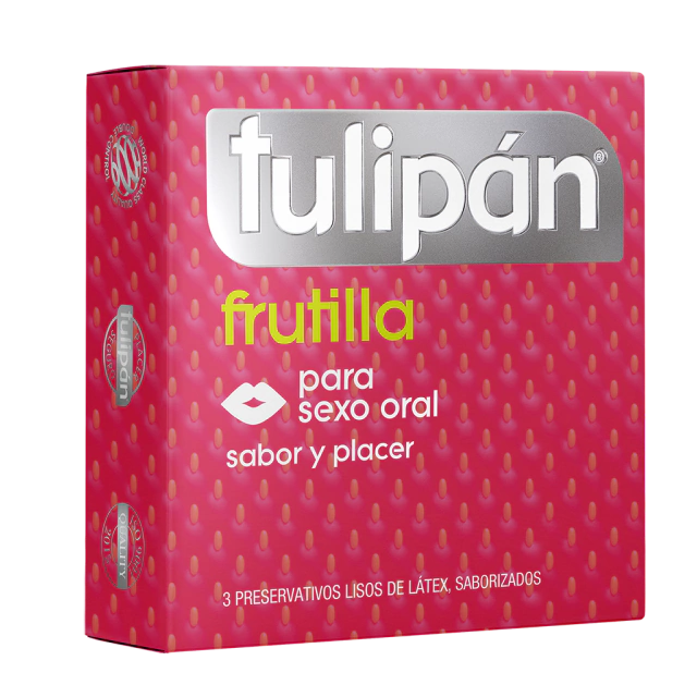 Preservativo Frutilla Tulipan - Buttman Sexshop en Tucuman