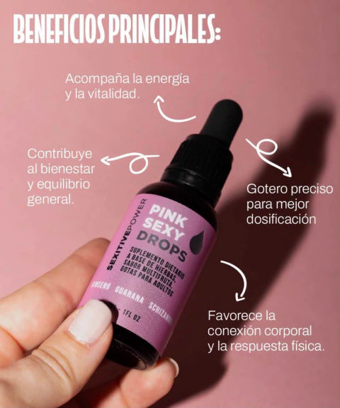 Estimulante Sexual Femenino Pink Sexy Drops Multifrutas - 30ml