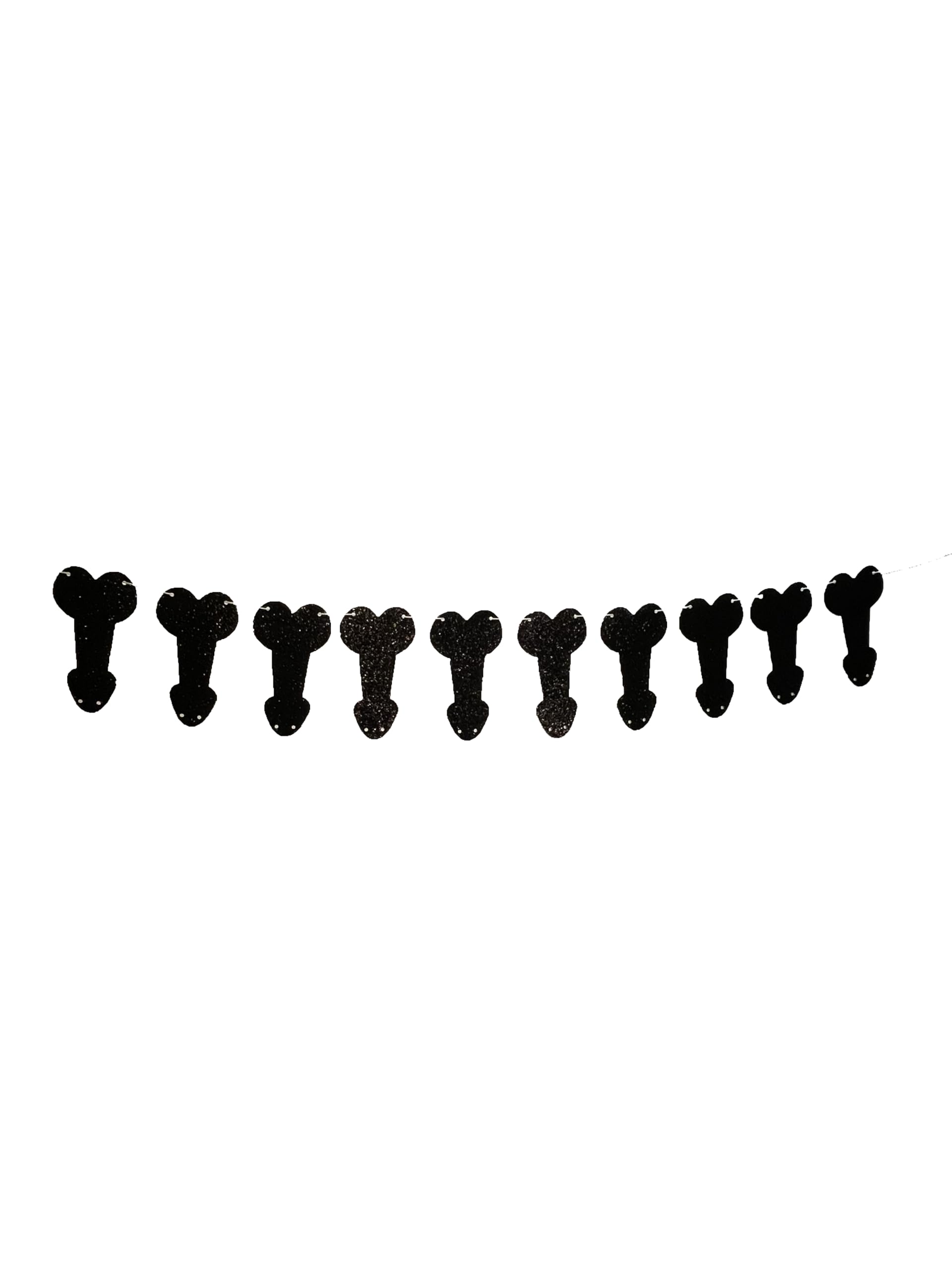 Guirnalda pene negro - papel