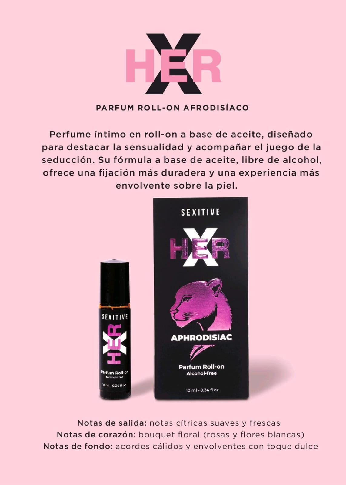 Perfume HER X APHRODISIAC – Roll On - Sexitive