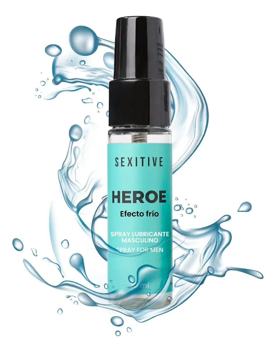 Spray Lubricante Masculino HeroeEfecto Frio 20ml