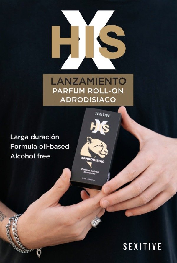 Perfume HIS X APHRODISIAC - Aceite concentrado Roll On (Hombre)