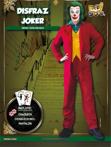 Disfraz De Joker Guasón Adulto Hombre - Talle L