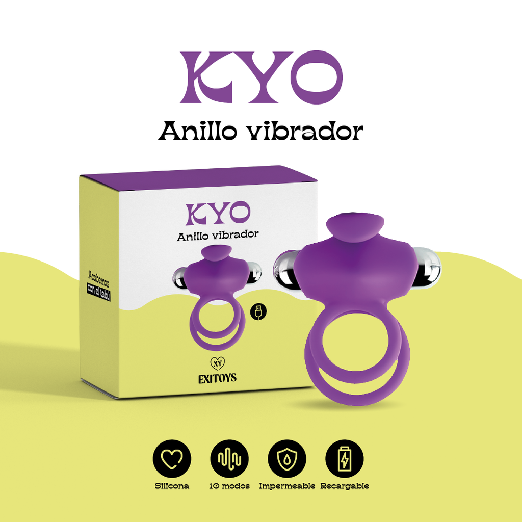 Anillo Vibrador Recargable - Kyo Exitoys