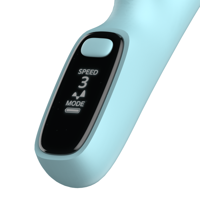 Doble estimulador Rabbit vibrator LED screen