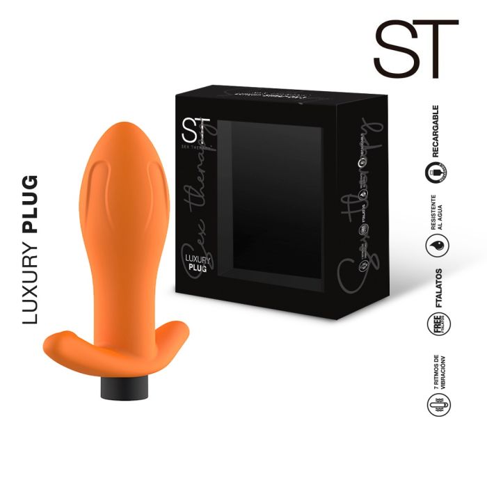 Estimulador Anal con vibrador  recargable - LUXURY PLUG- ST Toys